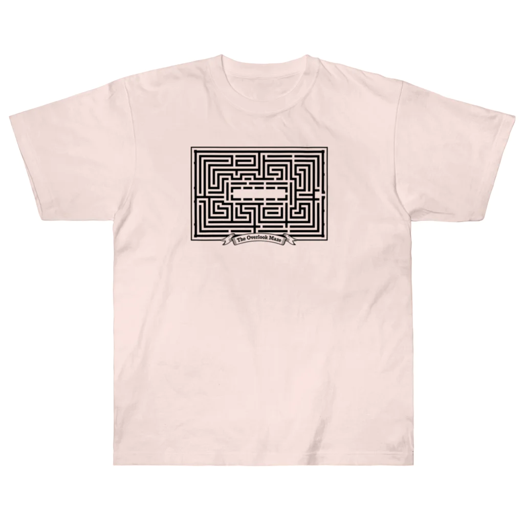 stereovisionのHotel Maze Map Heavyweight T-Shirt