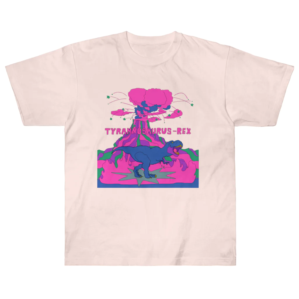 メイド　ミー　チャムのティラノサウルス Heavyweight T-Shirt