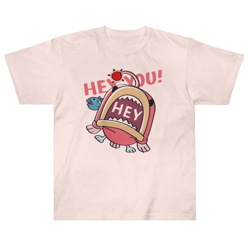 イラスト MONYAAT のHEY YOU!*釣れたかもA* Heavyweight T-Shirt