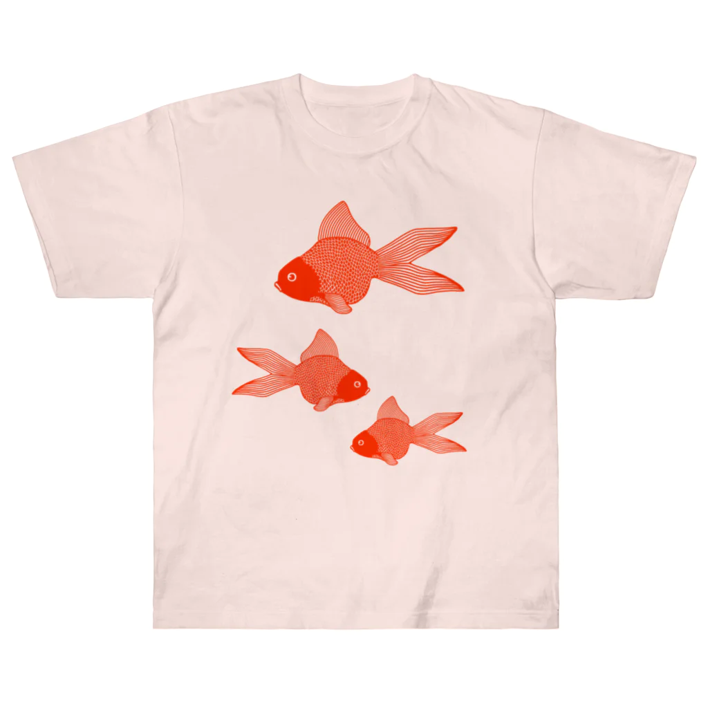 Alba spinaの金魚３匹 Heavyweight T-Shirt