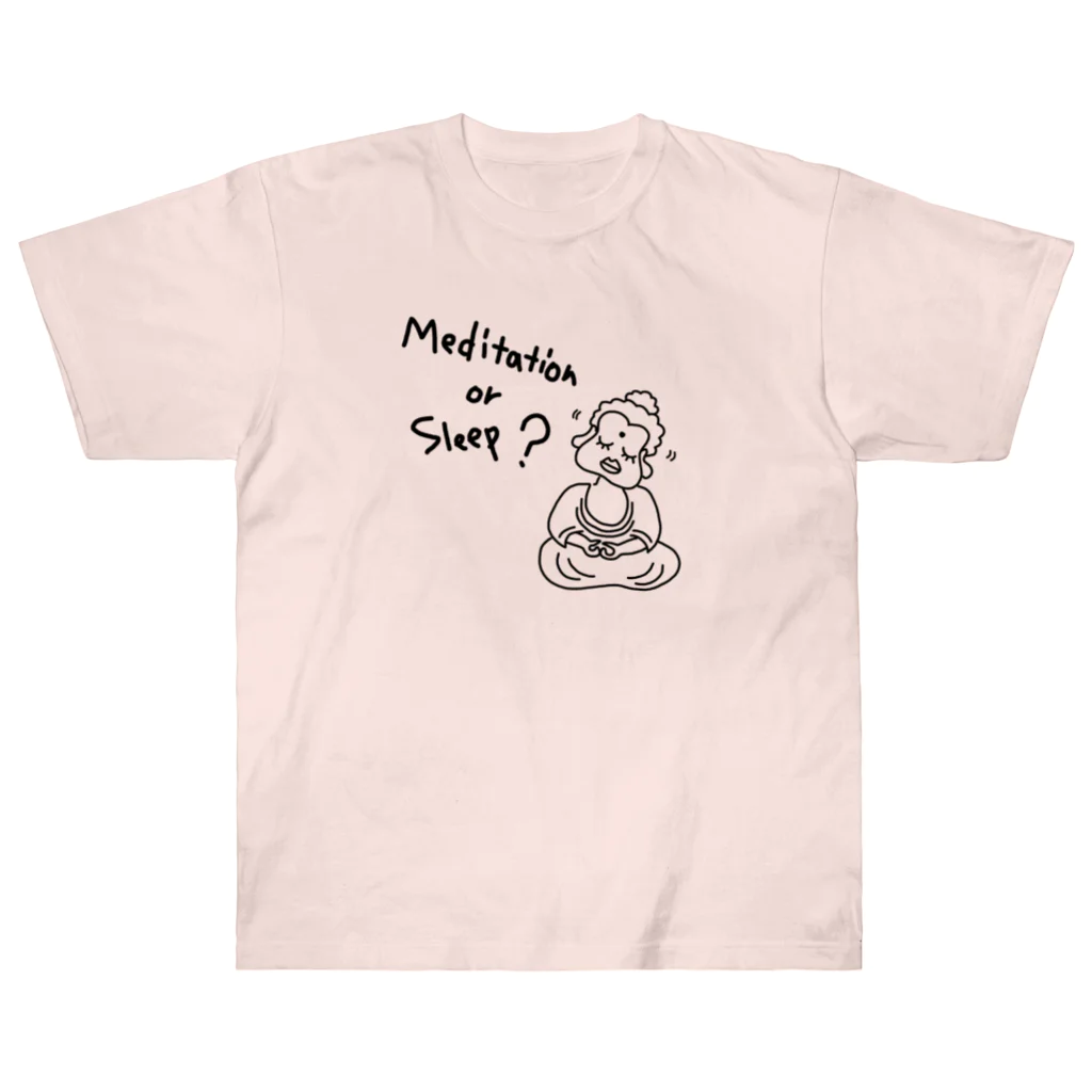 sandy-mのメディテーション オア スリープ？ Heavyweight T-Shirt