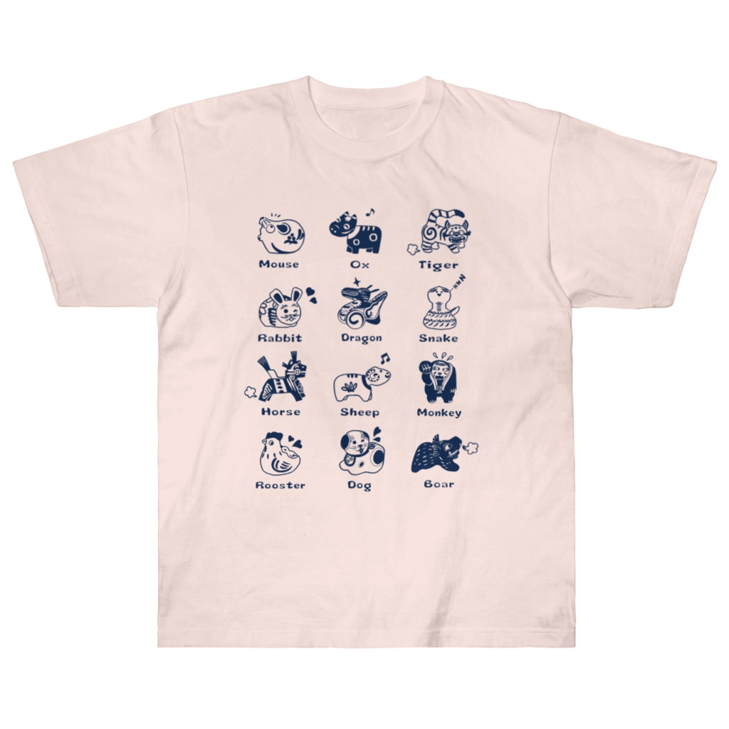 SU-KUのThe Zodiac of Fukushima Heavyweight T-Shirt