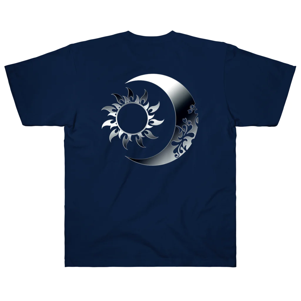 Senseの太陽と月 (Silver背面) Heavyweight T-Shirt