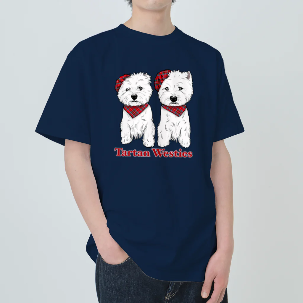 Kizplanning 「Sylph&Devil's」のTartan Westies  ヘビーウェイトTシャツ