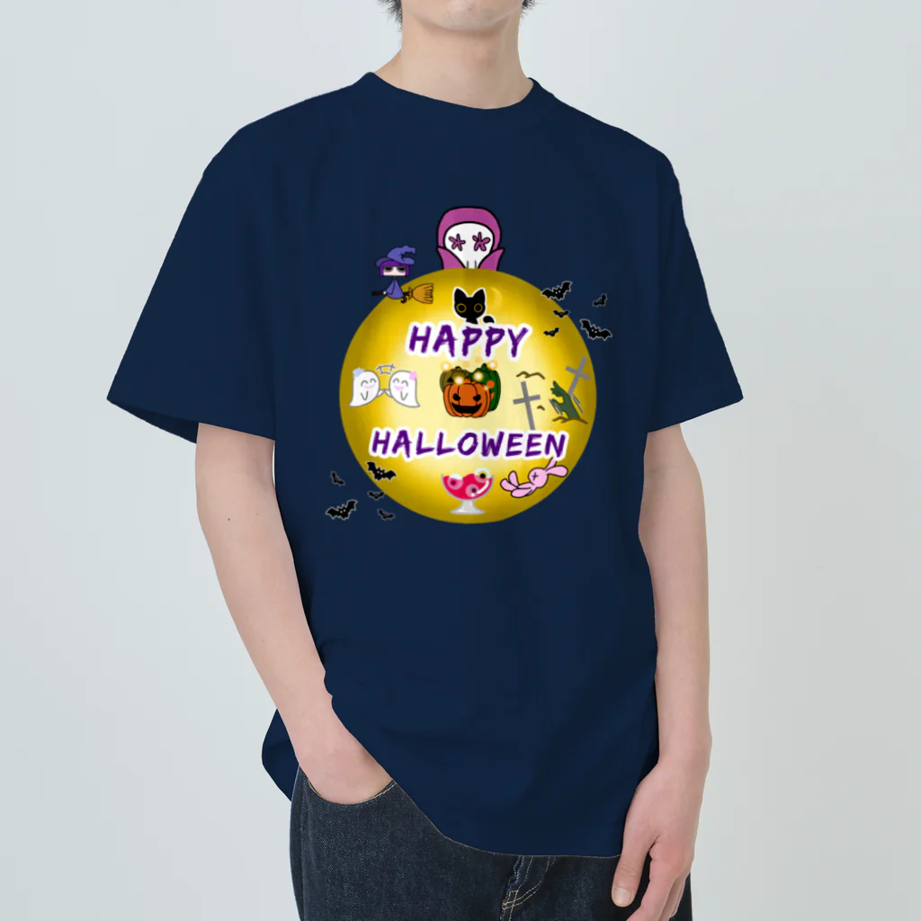 A33のハロウィン　魔女のwitchanとなかまたち Heavyweight T-Shirt