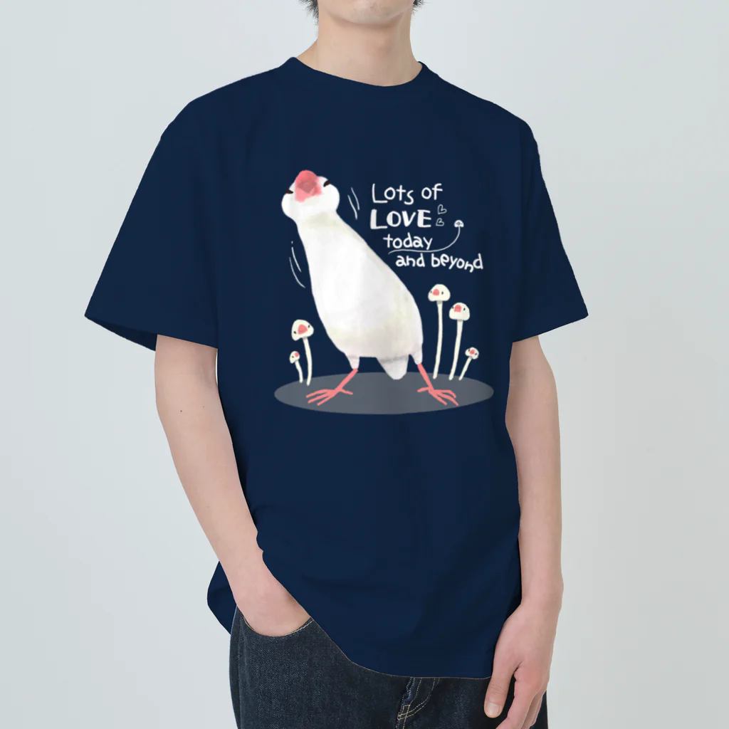 PLUME FACTORY☆  by”SakuraTangpoppo”の愛に満ちた文鳥さん Heavyweight T-Shirt