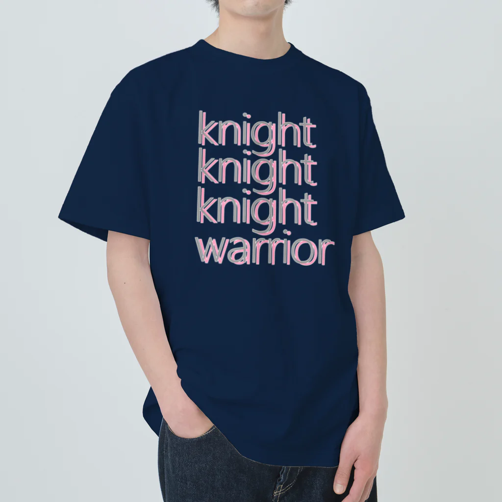 アルカナマイル SUZURI店 (高橋マイル)元ネコマイル店の3 knights,1 warrior(English ver.) Heavyweight T-Shirt