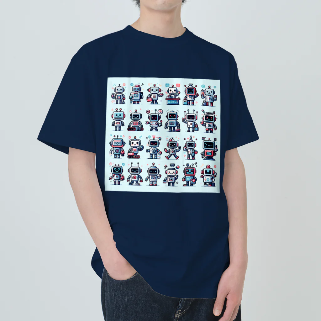 ロボットグッズshopのロボットいっぱい２！ Heavyweight T-Shirt