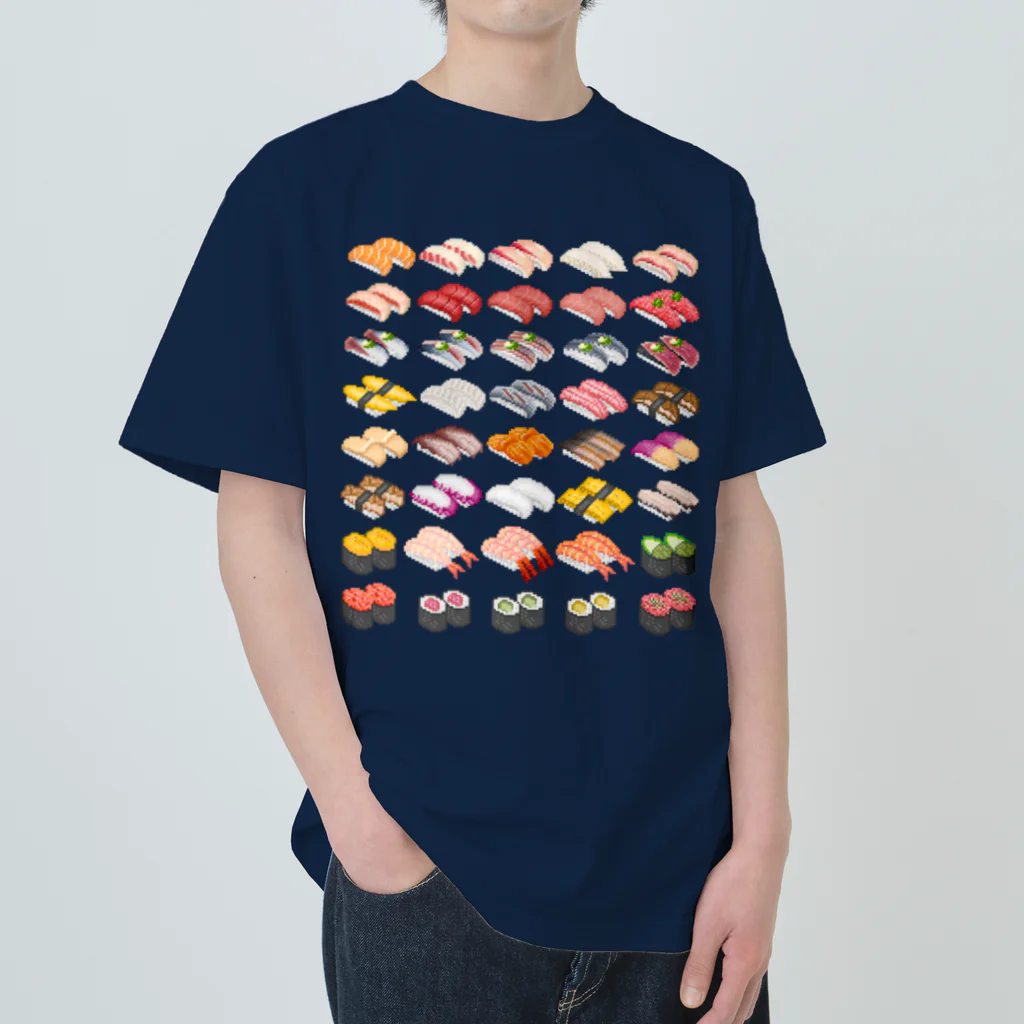 猫と釣り人のSUSHI_1B Heavyweight T-Shirt