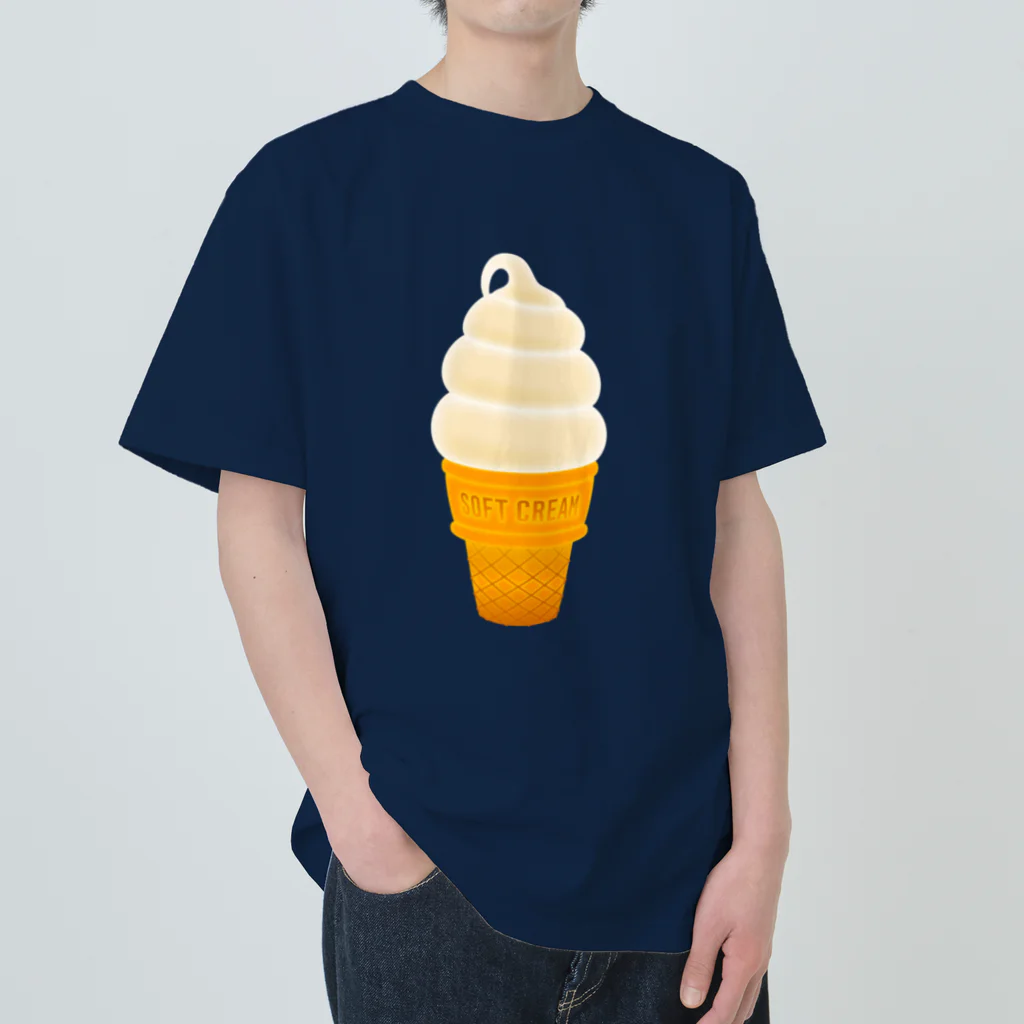 ☀️ひなたぼっくすの🍦光るソフトクリーム ヘビーウェイトTシャツ