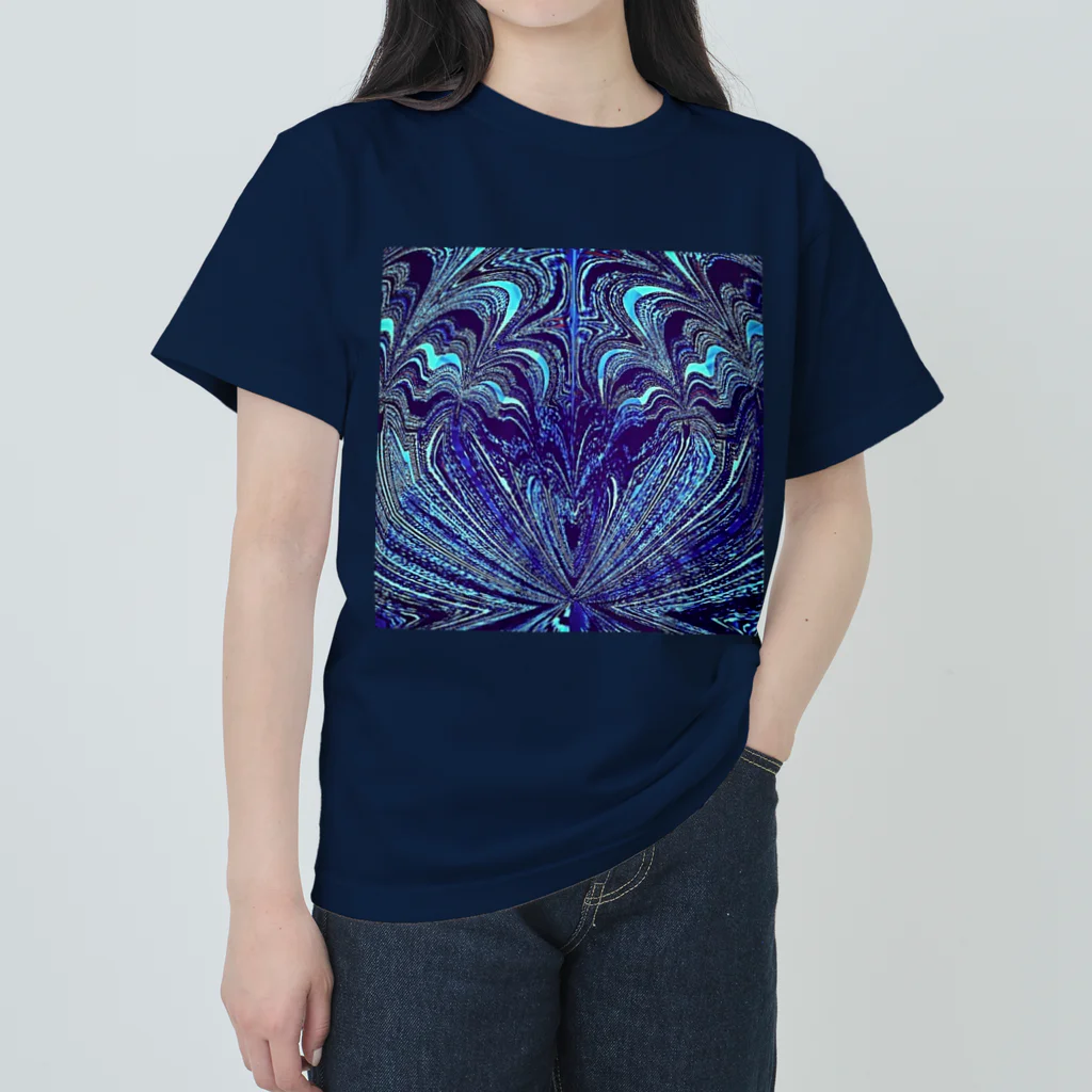 Anna’s galleryのDigital Ocean Wave ヘビーウェイトTシャツ