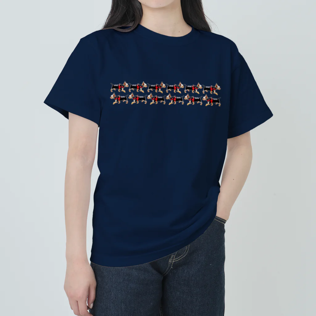 c_h_u_nのうぉーきんぐヨーキー3 Heavyweight T-Shirt