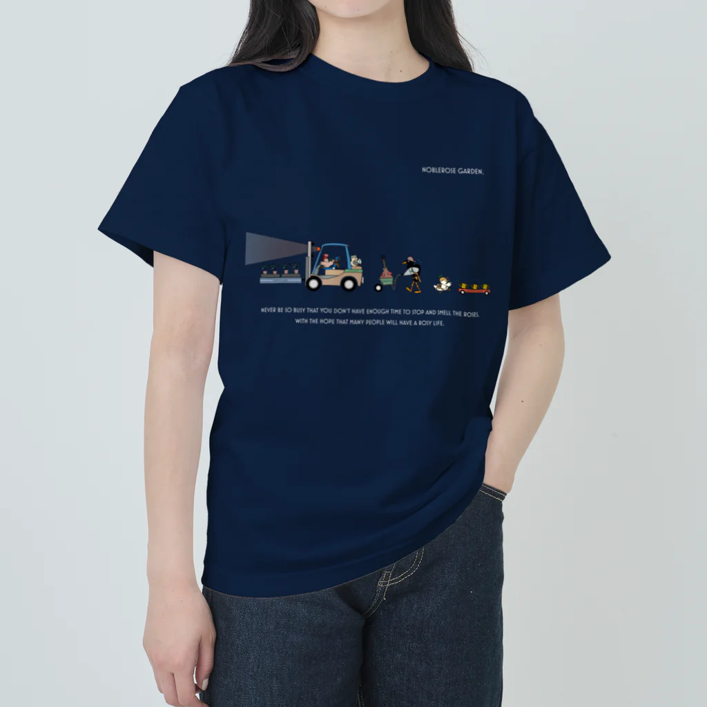 NOBLEROSEGRAFFITIのNRG.ローズメイク(WH) ヘビーウェイトTシャツ