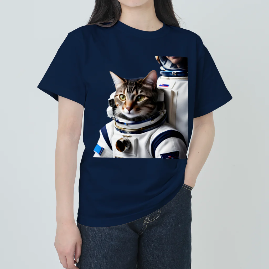 アートデザインakaのオリジナル猫 ヘビーウェイトTシャツ