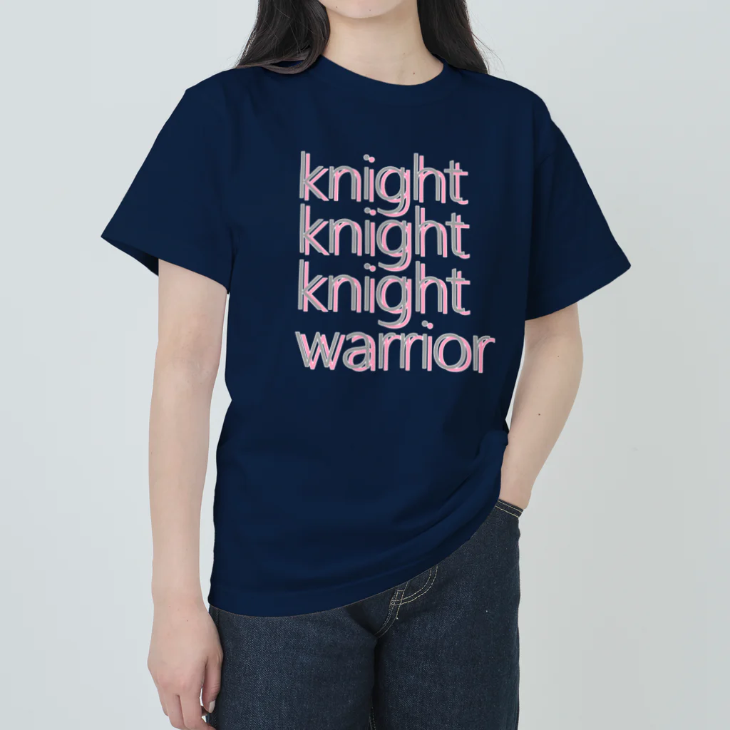 アルカナマイル SUZURI店 (高橋マイル)元ネコマイル店の3 knights,1 warrior(English ver.) ヘビーウェイトTシャツ