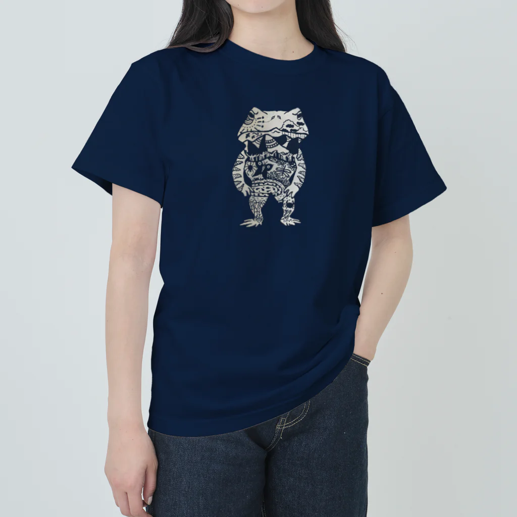 ハナマイのヒキガエルのすみか(湿地) ヘビーウェイトTシャツ