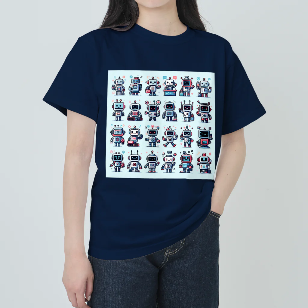 ロボットグッズshopのロボットいっぱい２！ Heavyweight T-Shirt