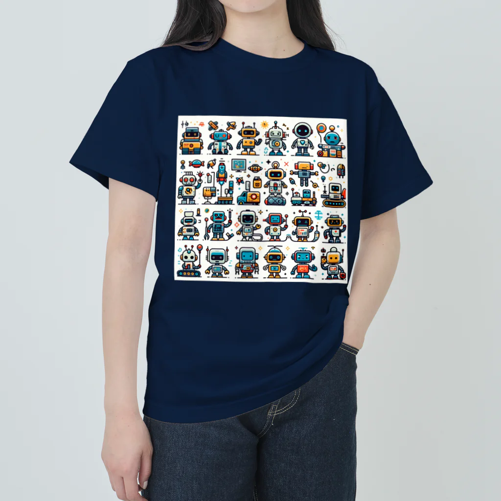 ロボットグッズshopのロボットいっぱい３！ Heavyweight T-Shirt