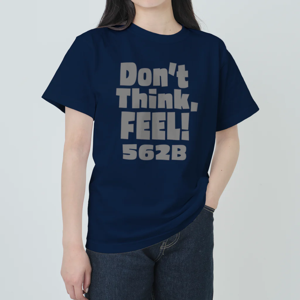 ゴルフバカイラストレーター野村タケオのNOM SHOPのDon't think, FEEL!　正面プリント ヘビーウェイトTシャツ