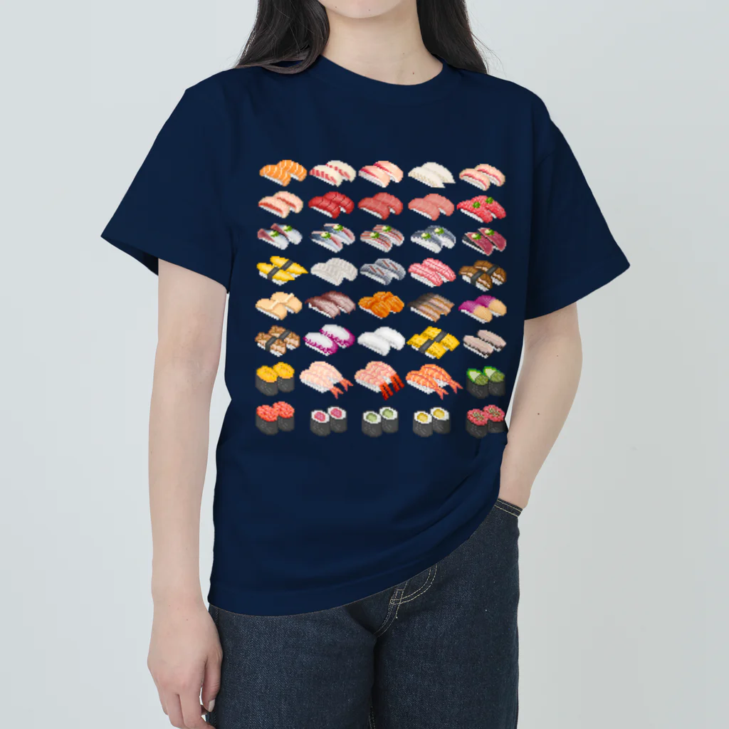 猫と釣り人のSUSHI_1B Heavyweight T-Shirt