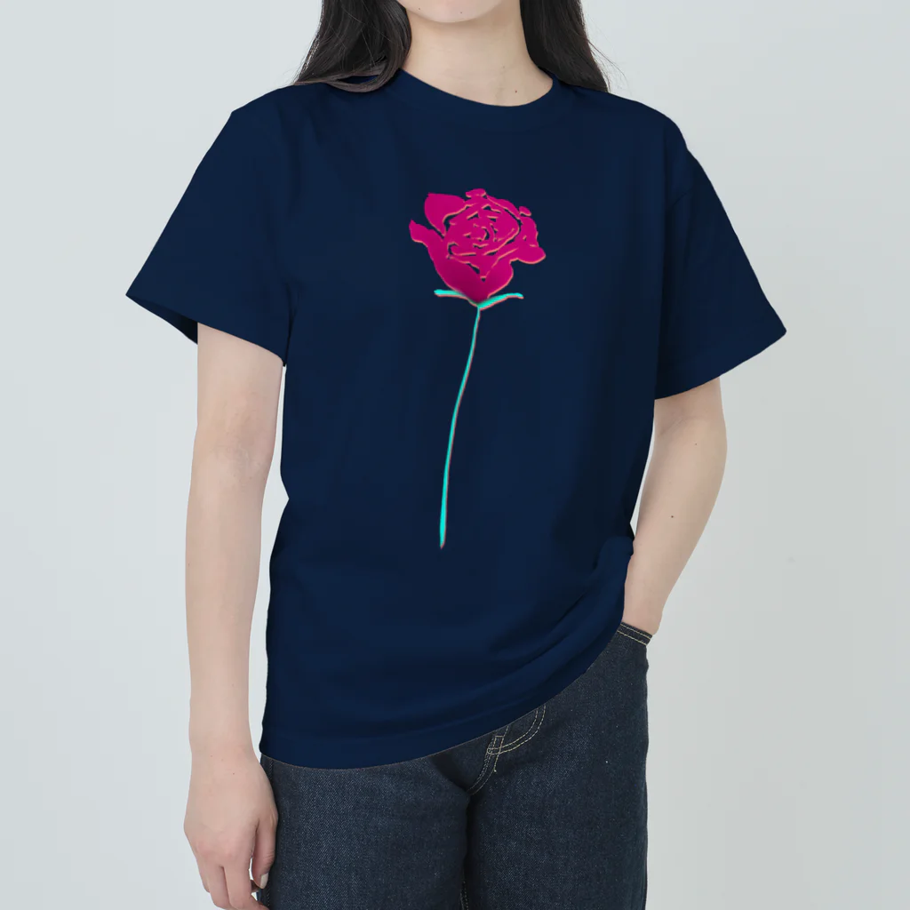 NIKORASU GOのローズ ヘビーウェイトTシャツ