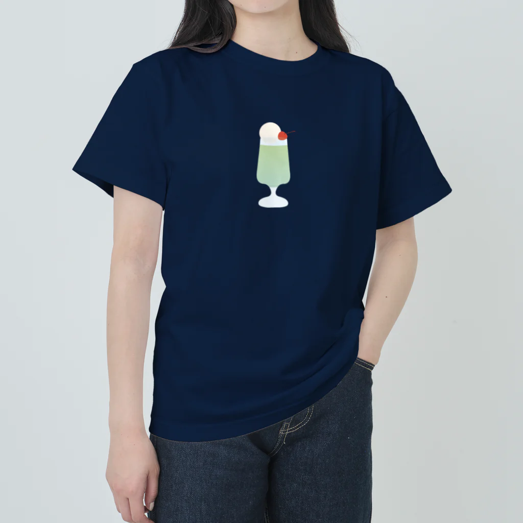 rabbiのメロンソーダ - ice cream float Heavyweight T-Shirt