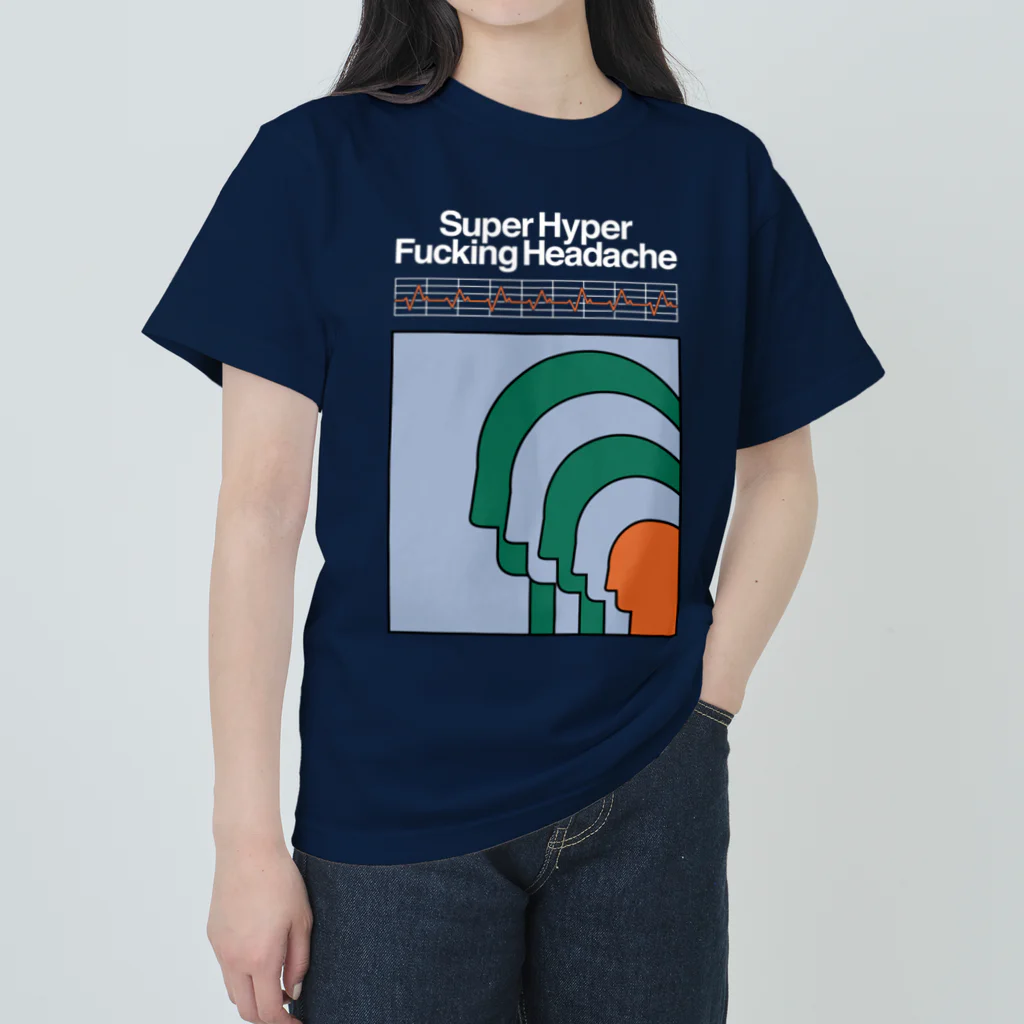 Parallel Imaginary Gift ShopのSuper Hyper Fucking Headache ヘビーウェイトTシャツ