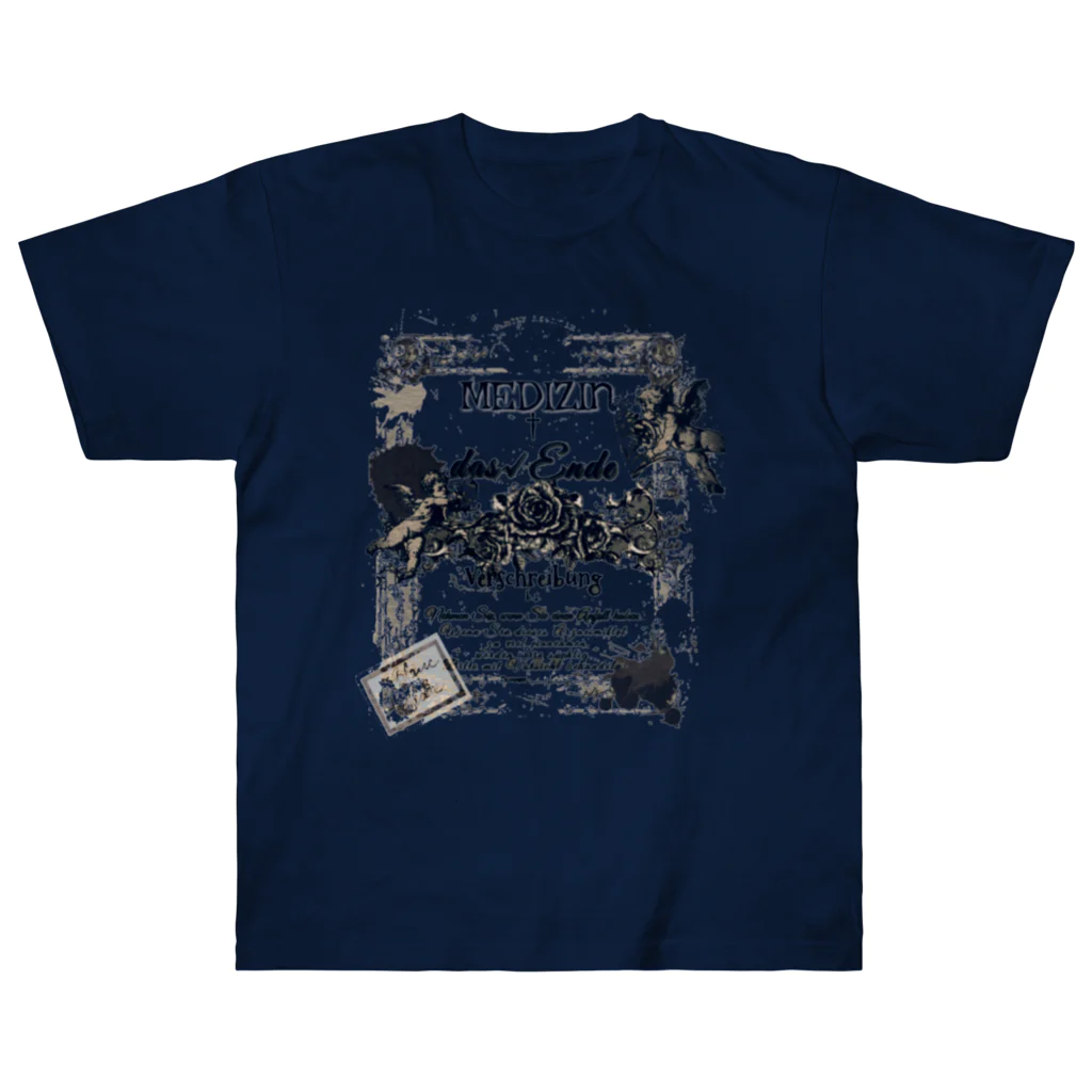 dasEnde+CLOSET(ダスエンデ+クローゼット)の薔薇と天使達 Heavyweight T-Shirt