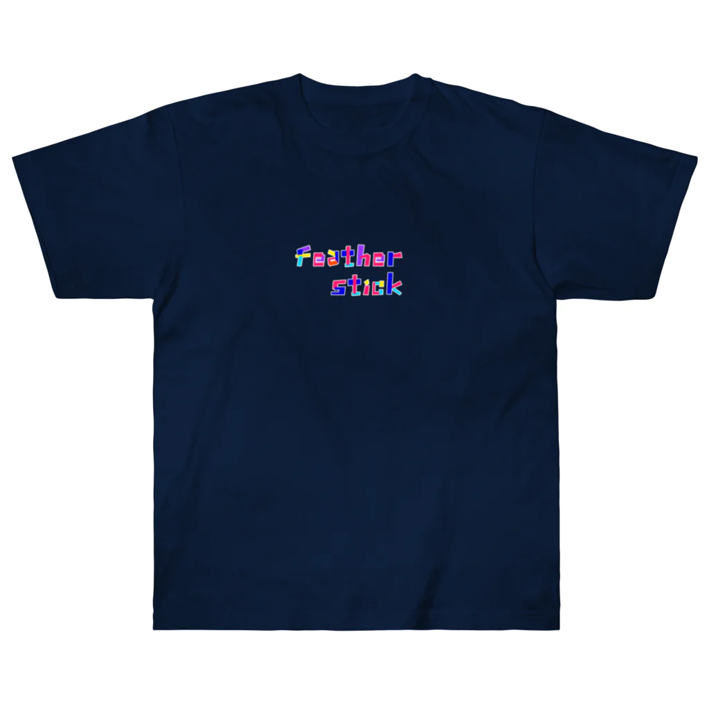 Feather stick-フェザースティック-のフェザースティック　文字ロゴ　 ヘビーウェイトTシャツ