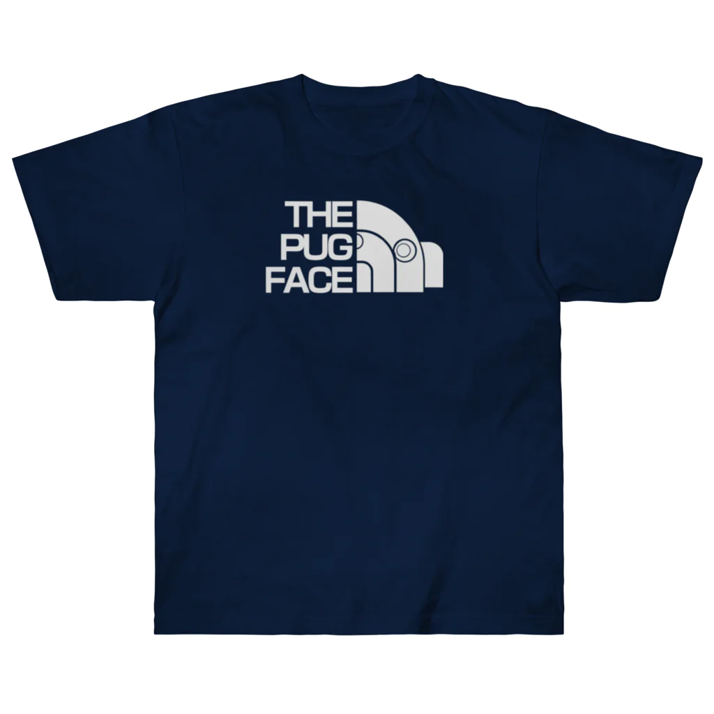 BEAM's STOREのthe  pug face grey ヘビーウェイトTシャツ