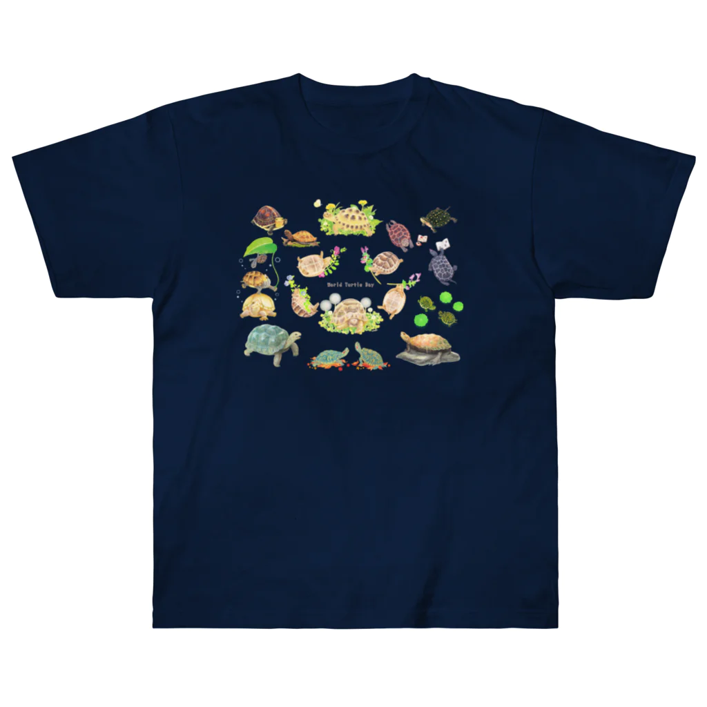 めろんぽっぷのお店だよのWorld Turtle Day ヘビーウェイトTシャツ