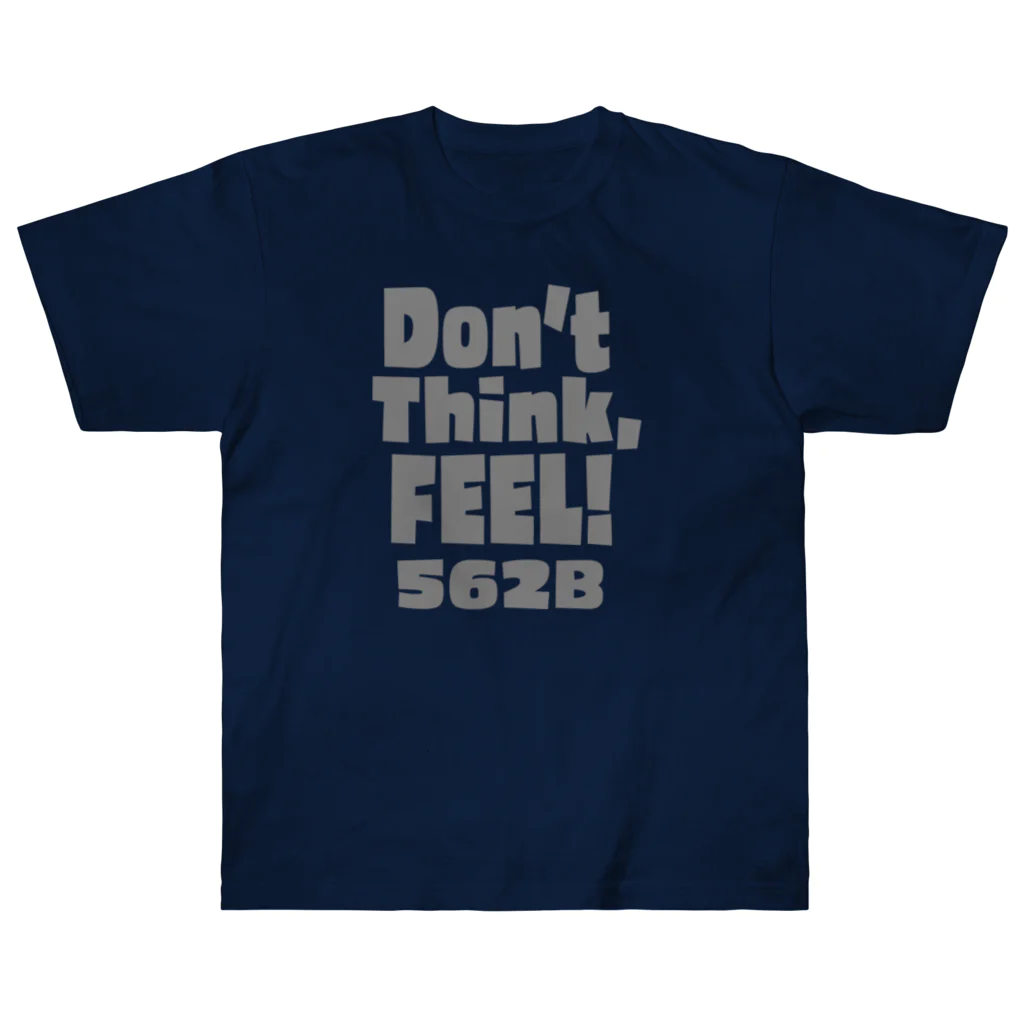 ゴルフバカイラストレーター野村タケオのNOM SHOPのDon't think, FEEL!　正面プリント Heavyweight T-Shirt