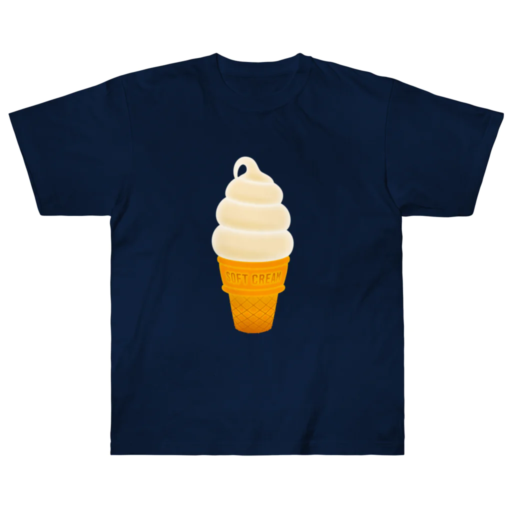 ☀️ひなたぼっくすの🍦光るソフトクリーム ヘビーウェイトTシャツ