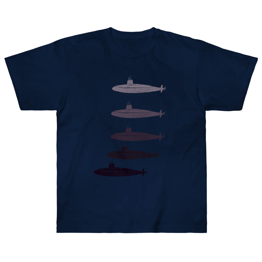 NIKORASU GOの潜水艦 ヘビーウェイトTシャツ
