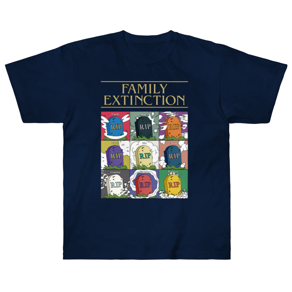 Parallel Imaginary Gift ShopのFamily Extinction Heavyweight T-Shirt