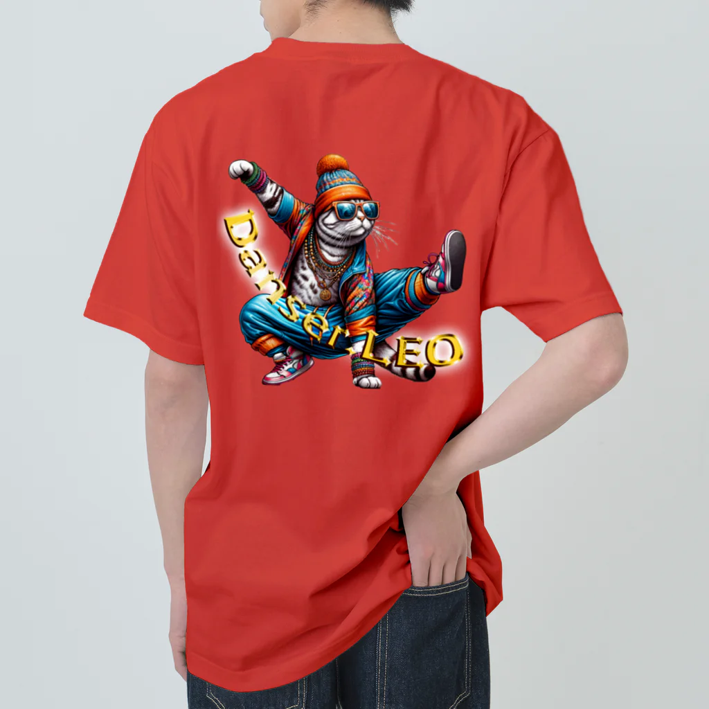 HIPHOPぬこ様のDanser.LEO(ダンサー・れお) Heavyweight T-Shirt