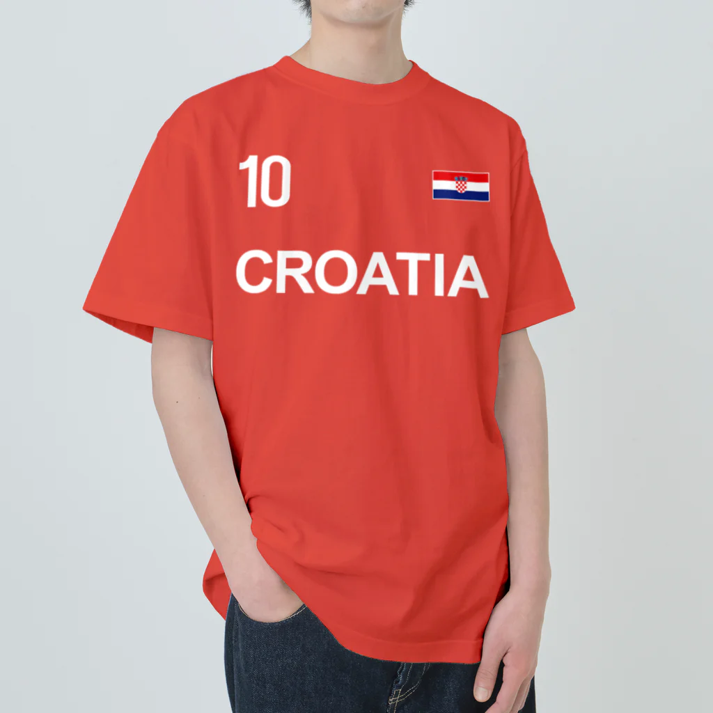 アージーのクロアチア レジェンド 栄光の10番 ヘビーウェイトTシャツ