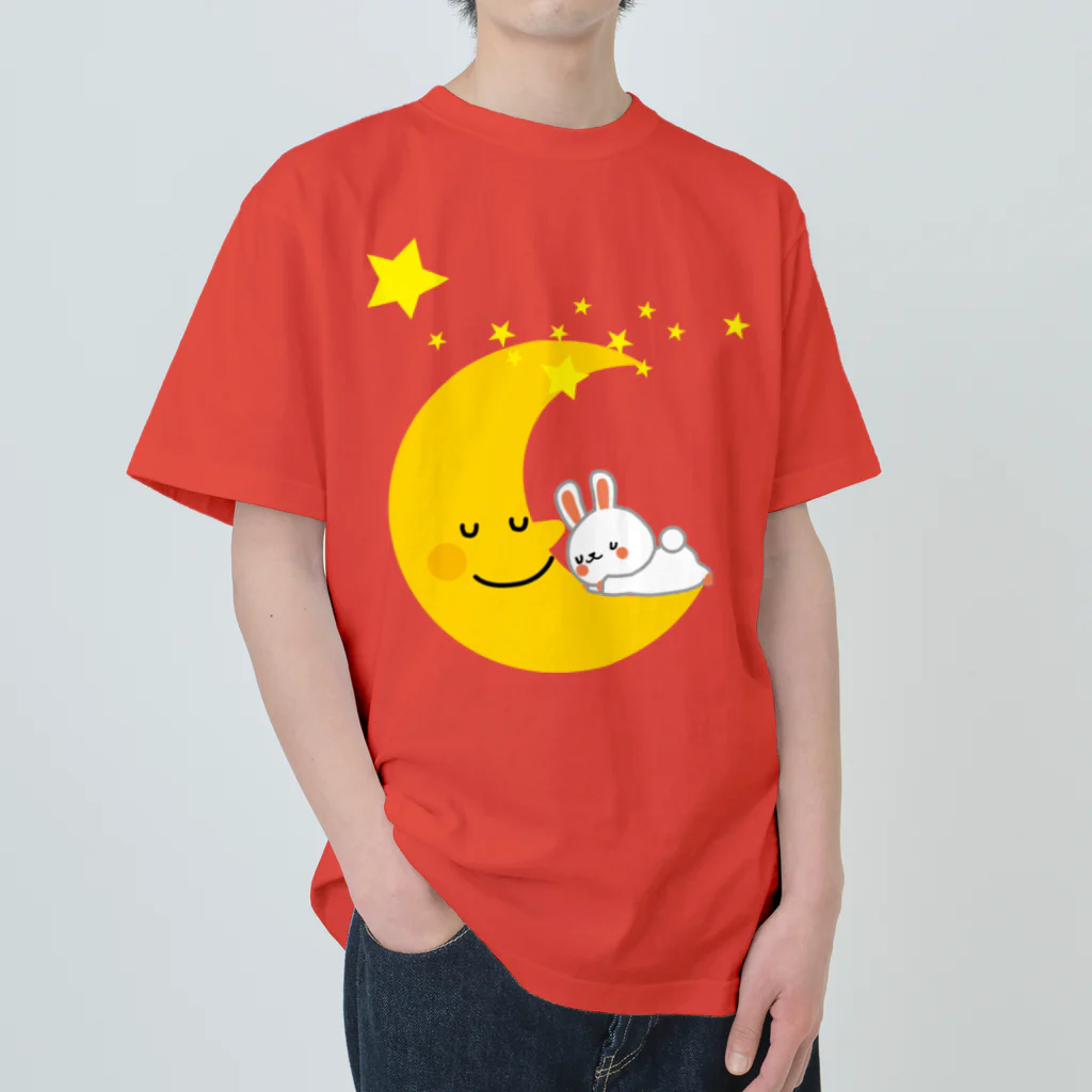 islandmoon13の月とウサギ Heavyweight T-Shirt