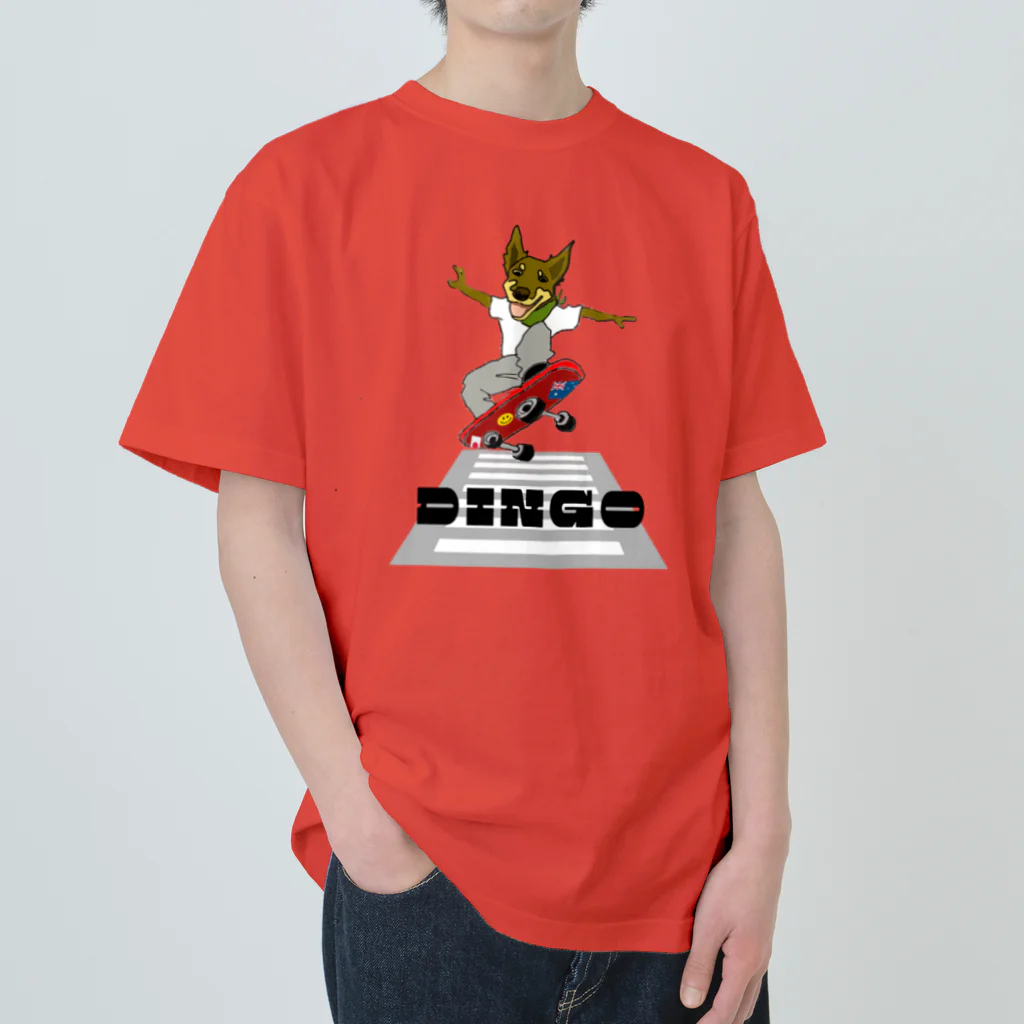 ikurama のDingo君スケボー挑戦！ Heavyweight T-Shirt