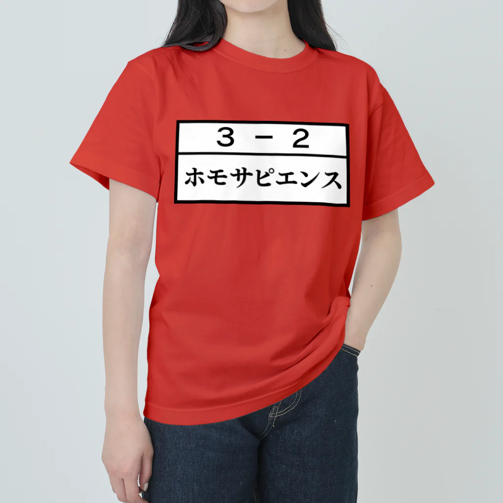 Funny夫の3－2ホモサピエンス Heavyweight T-Shirt