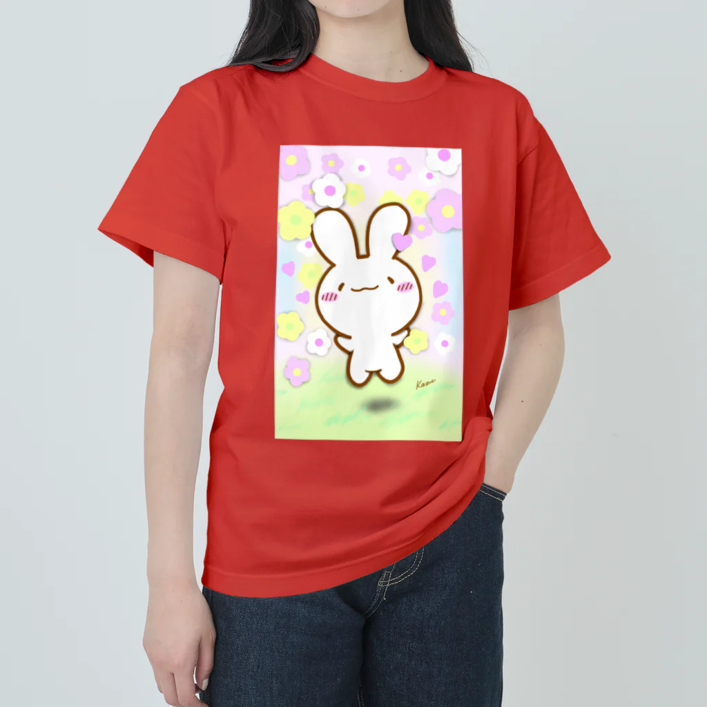 けあうさSHOPの春だよけあうさ ヘビーウェイトTシャツ