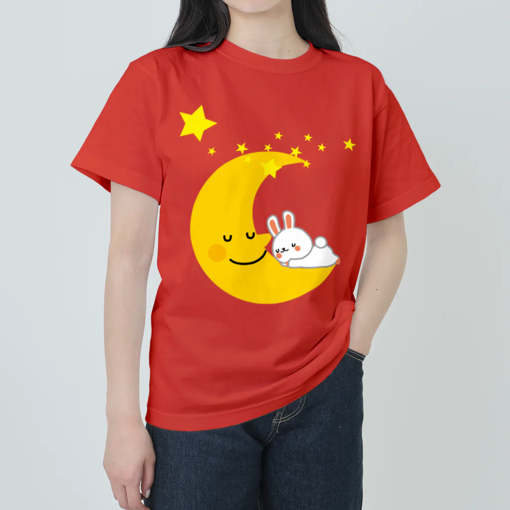 islandmoon13の月とウサギ Heavyweight T-Shirt