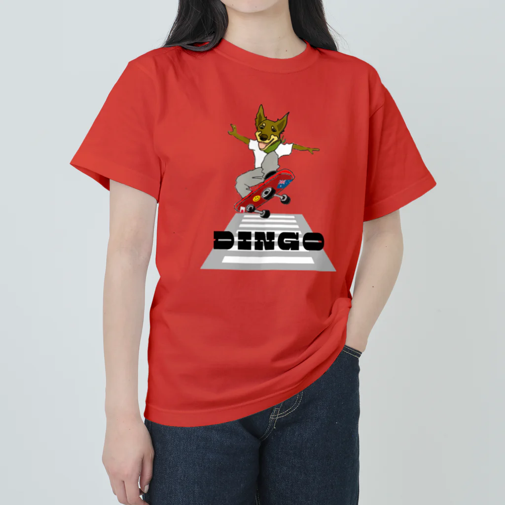 ikurama のDingo君スケボー挑戦！ Heavyweight T-Shirt