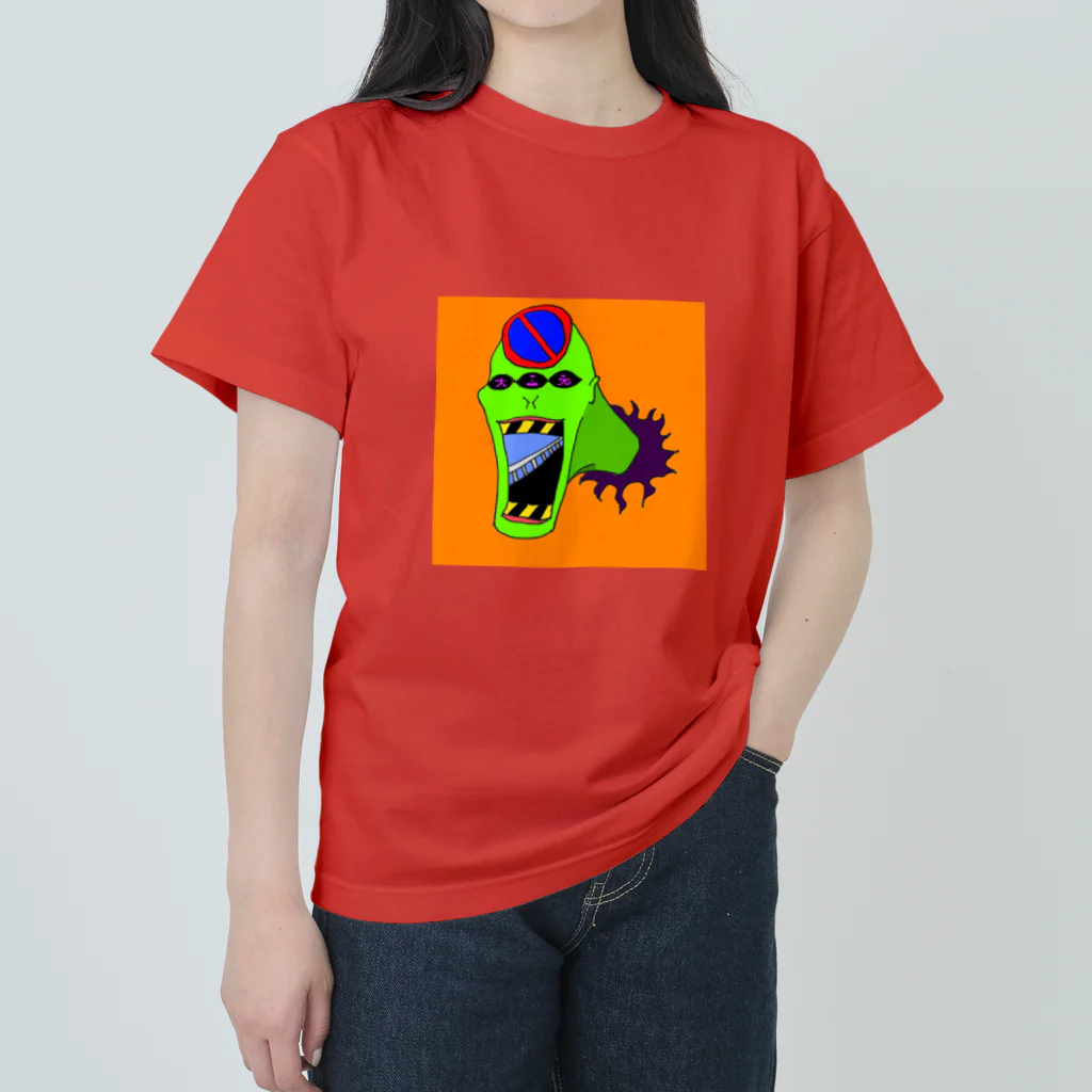 ブッダマシーンの止まれ大三元くん（オレンジ） Heavyweight T-Shirt