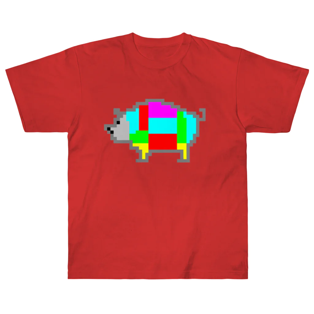 サトオのブタ肉 部位 ドット絵 Heavyweight T-Shirt