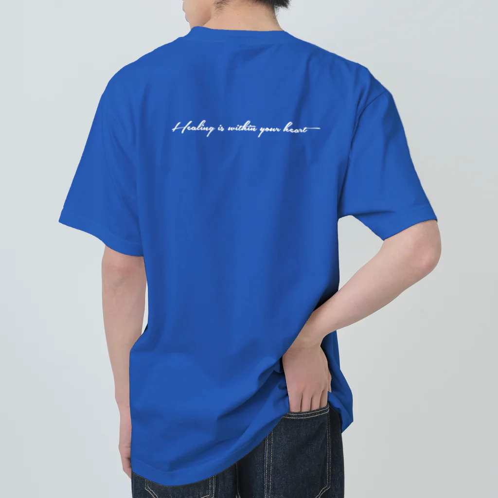💖宇宙整体♪🌈♪こころからだチャンネル♪💖の💖Healing is within your heart💖 ヘビーウェイトTシャツ