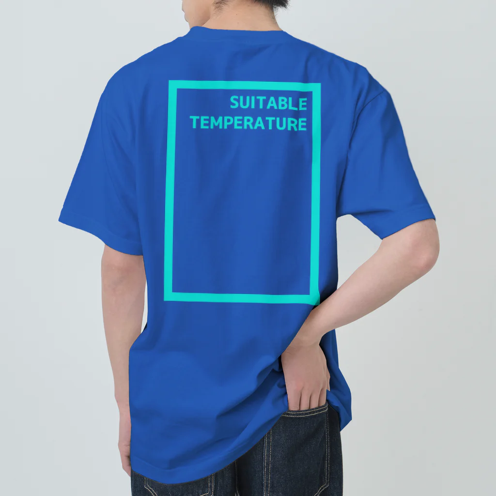 背中でアピールしてるのSUITABLE TEMPERATURE 適温 ヘビーウェイトTシャツ