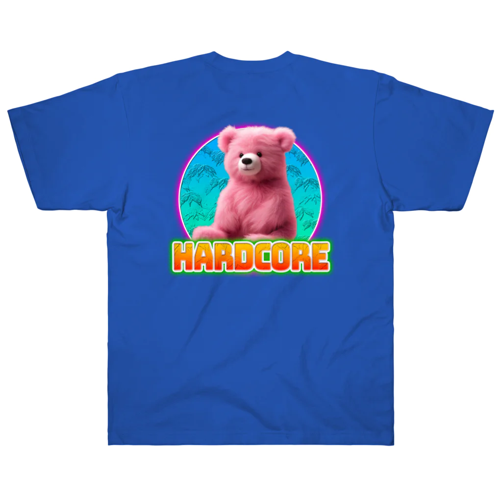 てくのちゃんのHARDCOREピンクのクマちゃん Heavyweight T-Shirt