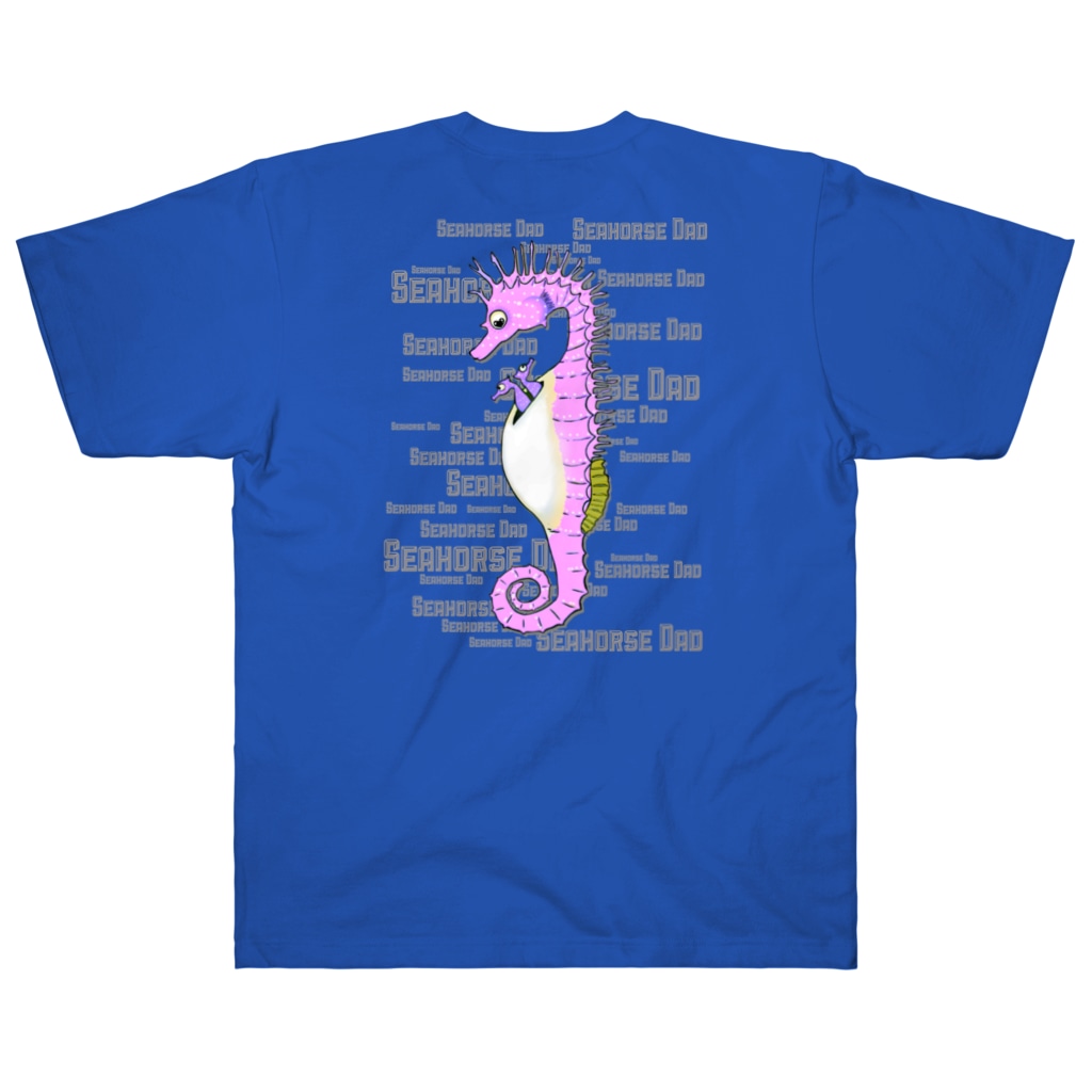 LalaHangeulのSeahorse Dad バックプリント Heavyweight T-Shirt