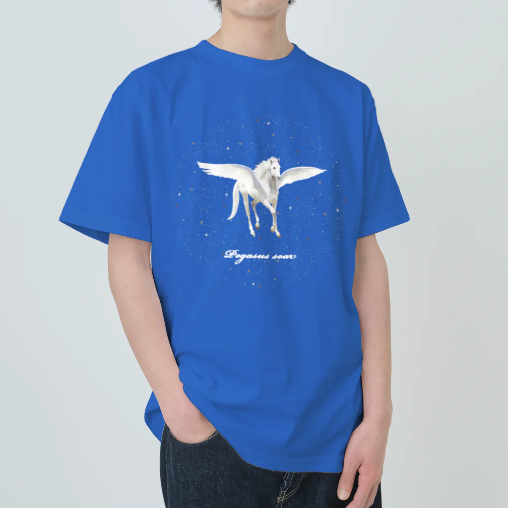 shikisai02sのPegasus soar in the starlight  ヘビーウェイトTシャツ